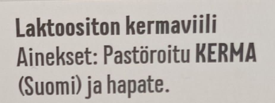 Arla Lempi Kermaviili 15% packshot