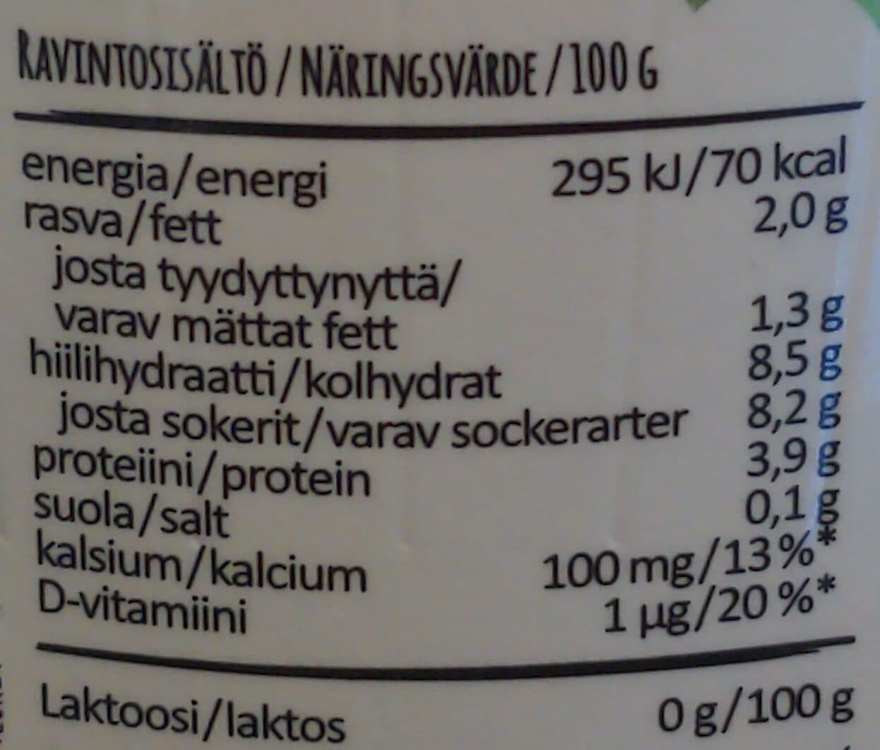 Arla Luonto + mustikka packshot