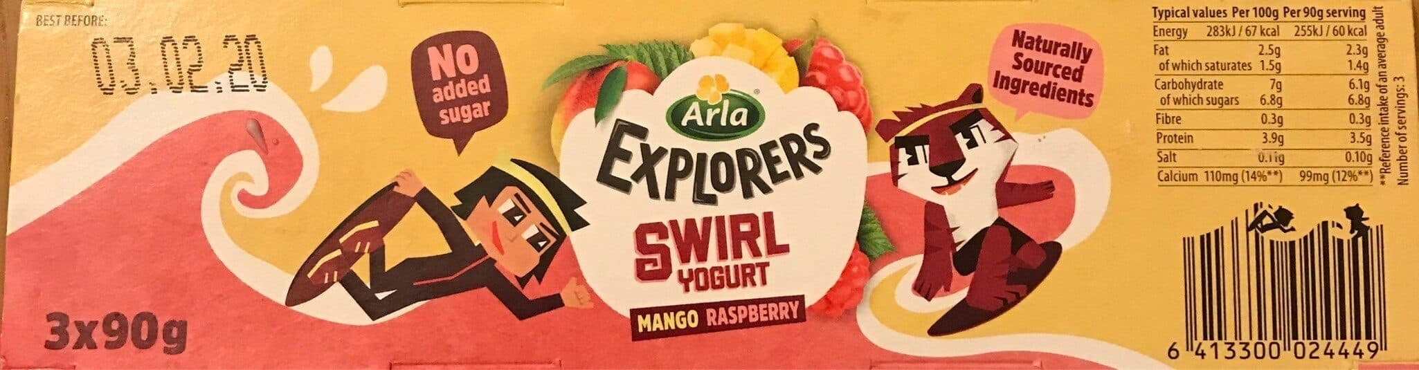 Arla Swirl yogurt packshot
