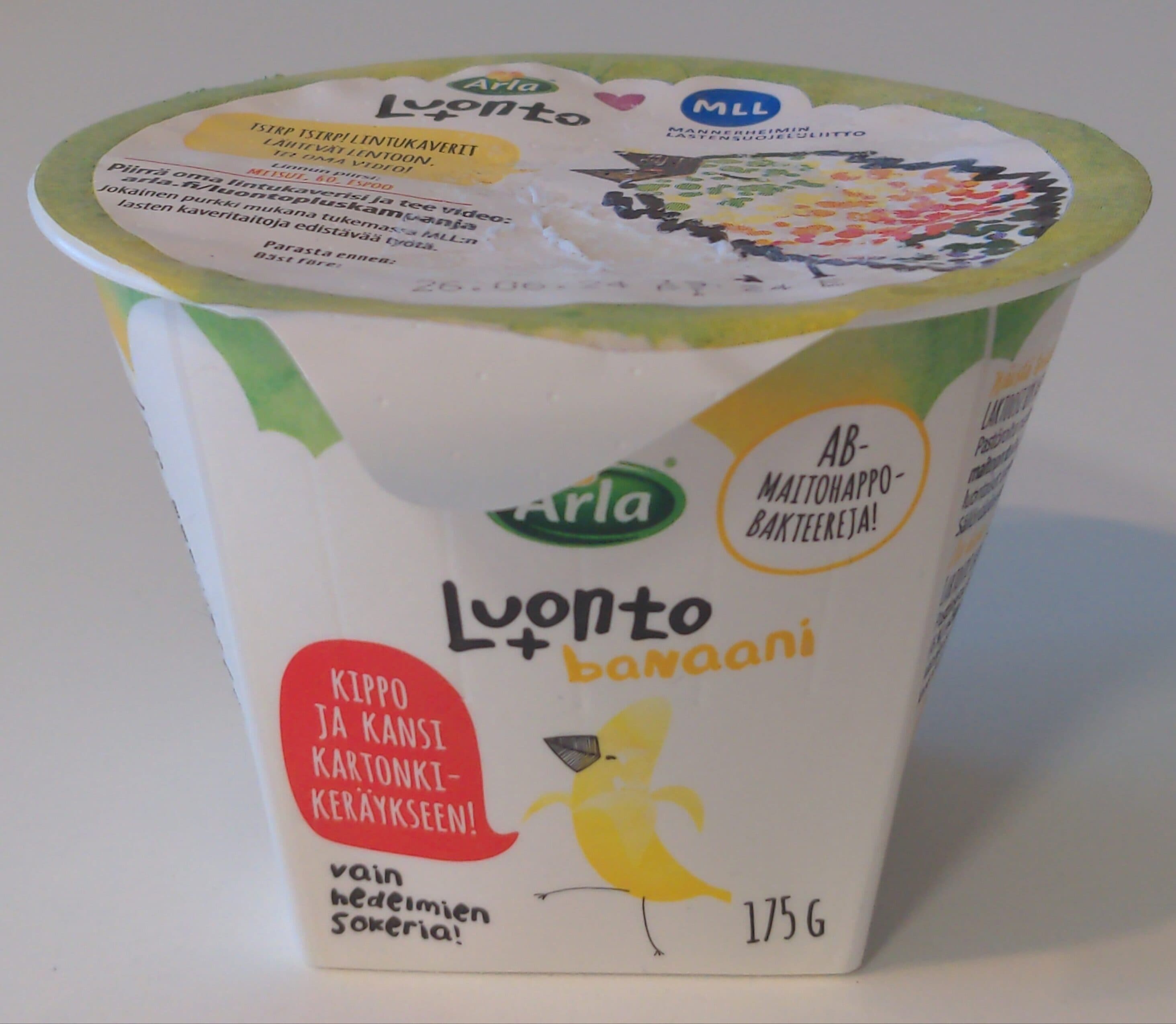 Arla Luonto + banaani packshot