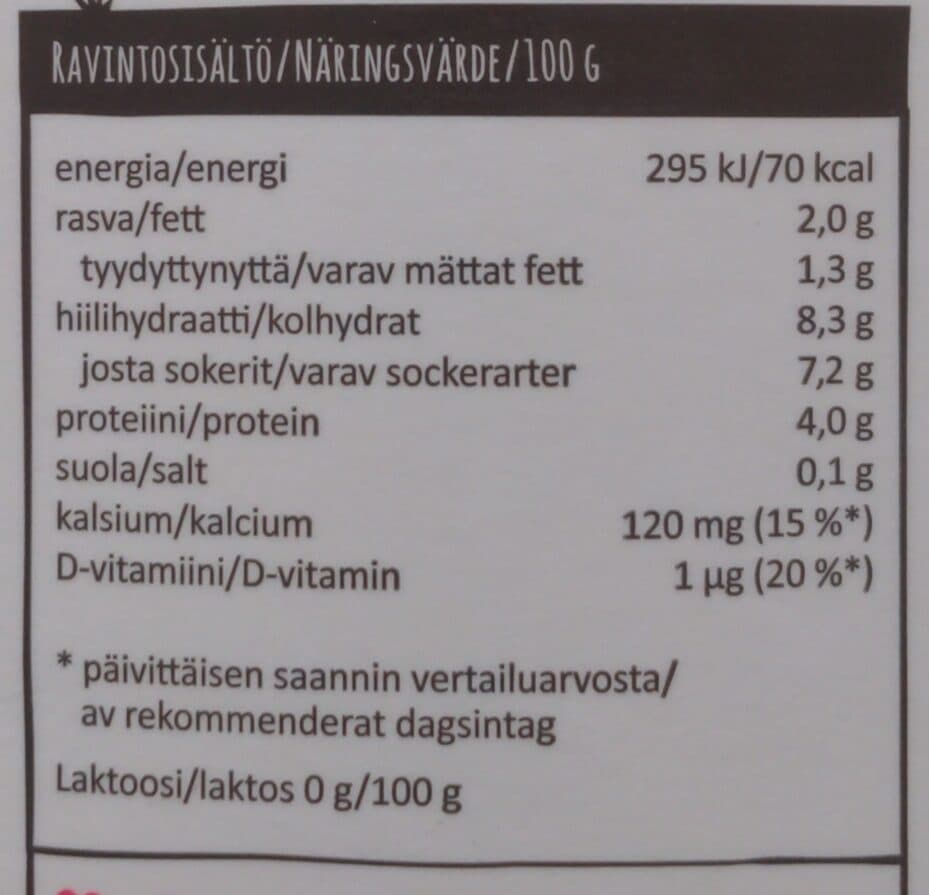 Arla Luonto + vadelma packshot
