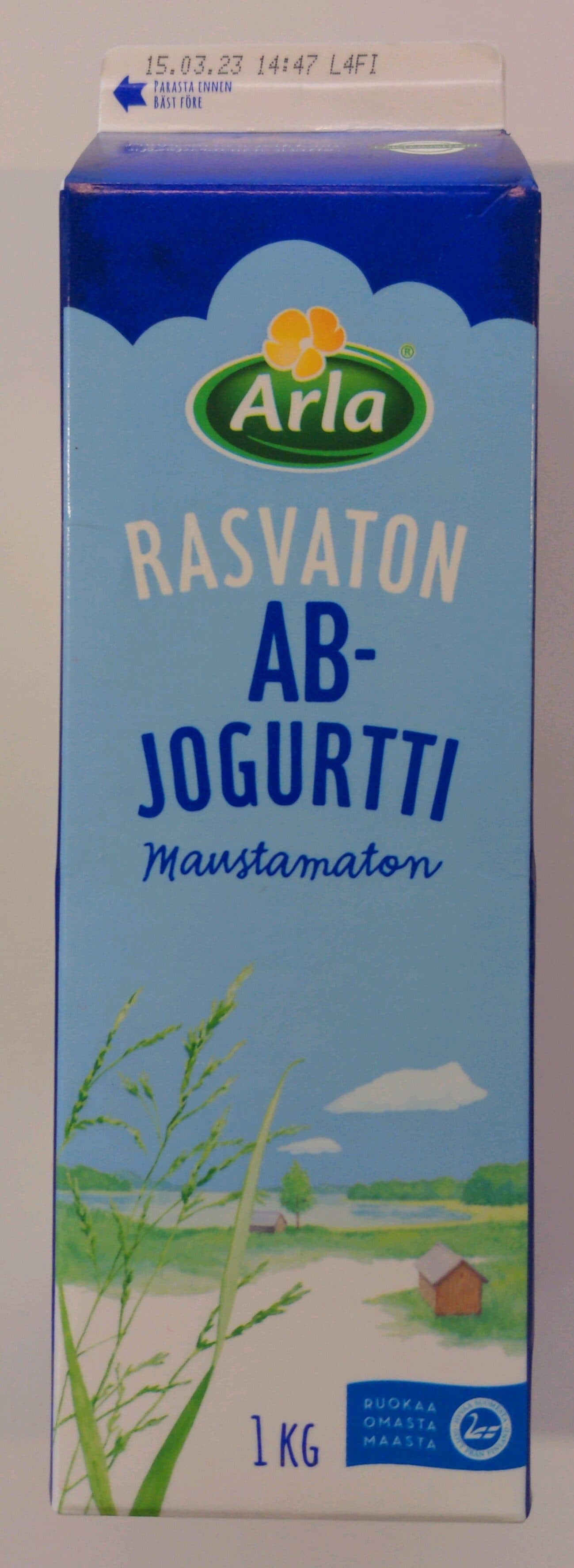 Arla Rasvaton AB-jogurtti maustamaton packshot
