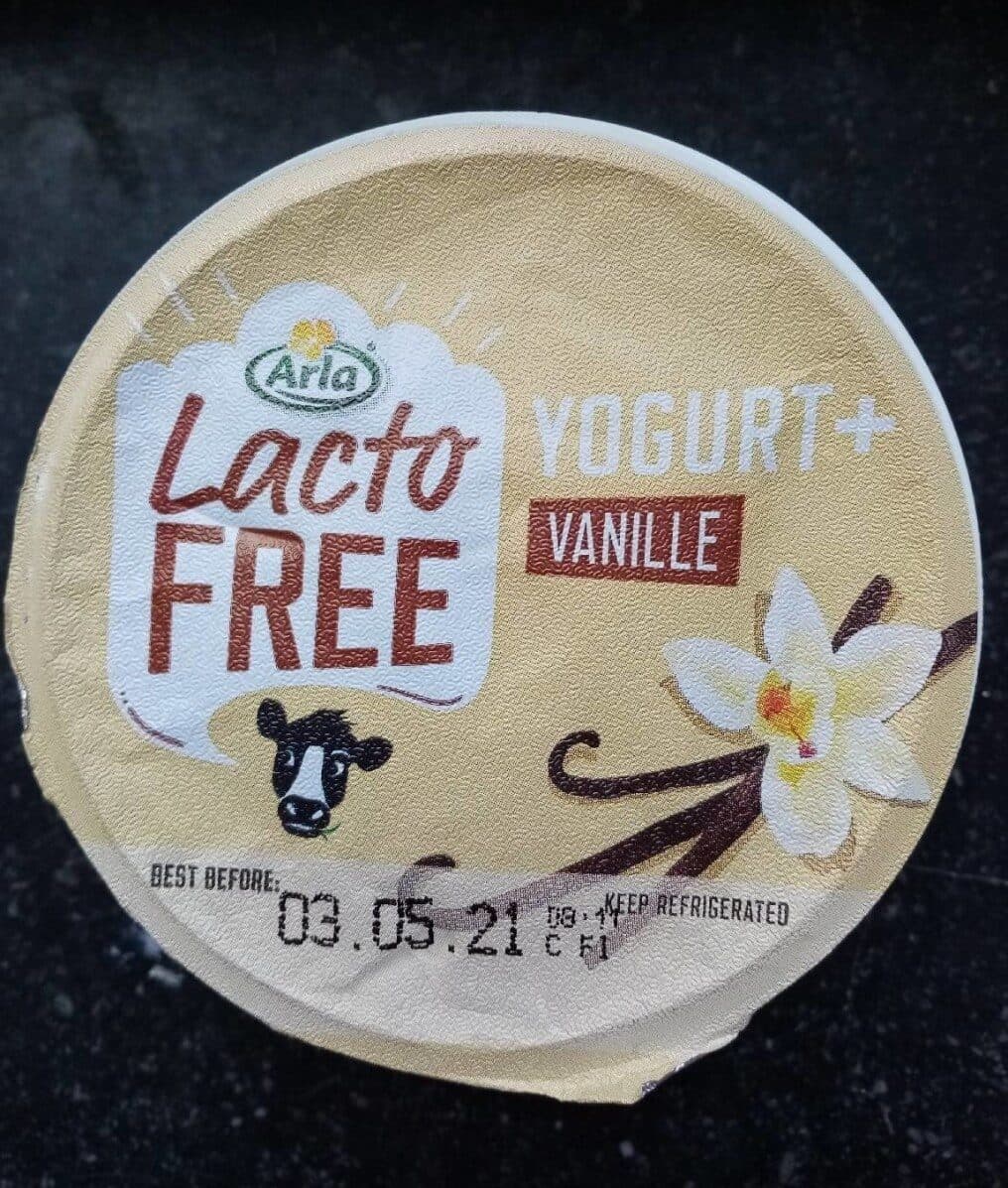 Arla Lacto Free yogurt vanille packshot