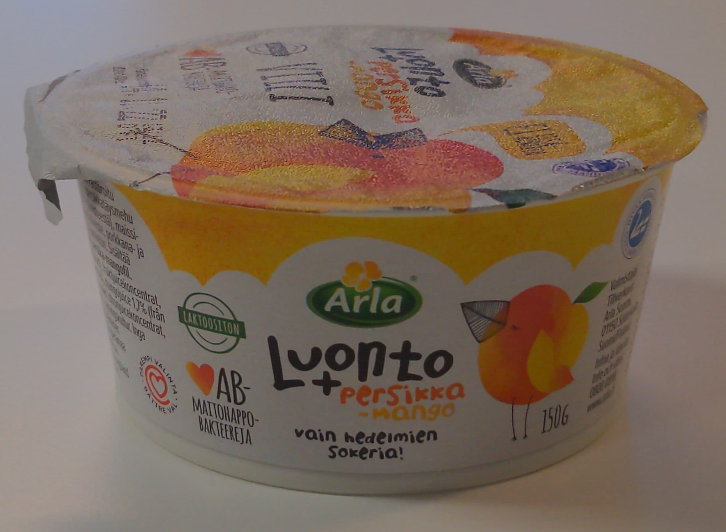 Arla Luonto+ viili persikka-mango packshot