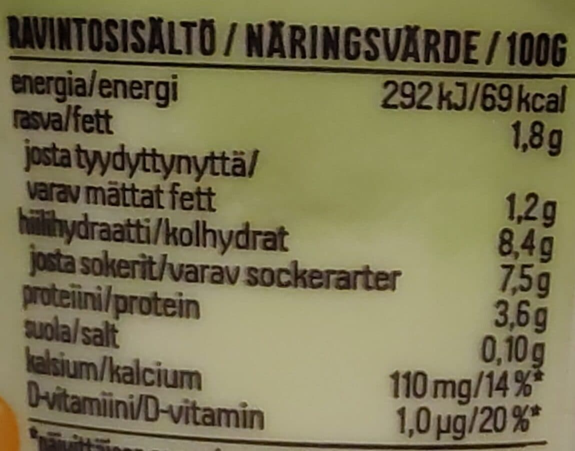 Arla Poksis Persikka Kerrosjogurtti packshot
