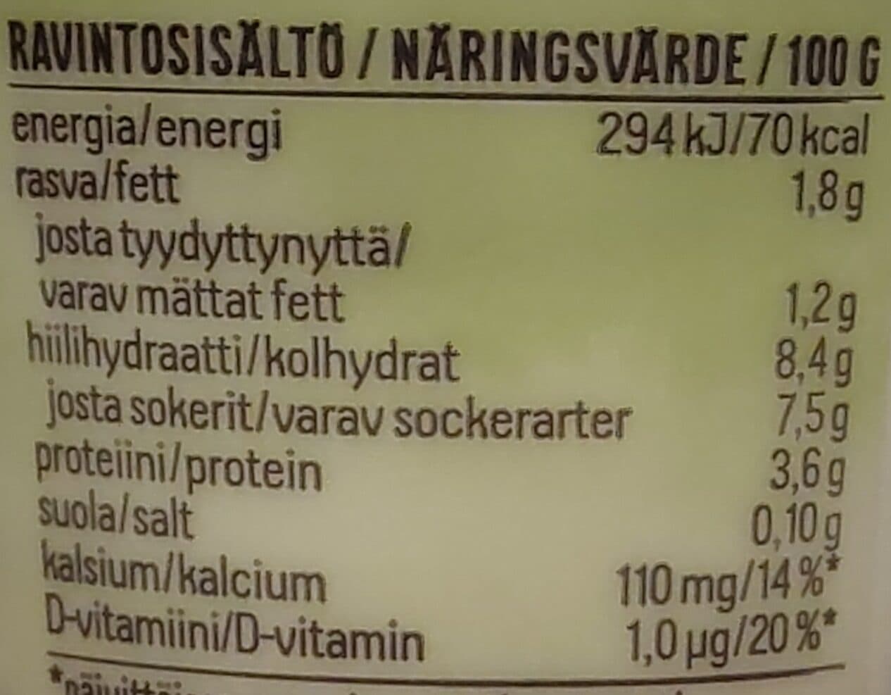 Arla Poksis mustikka packshot