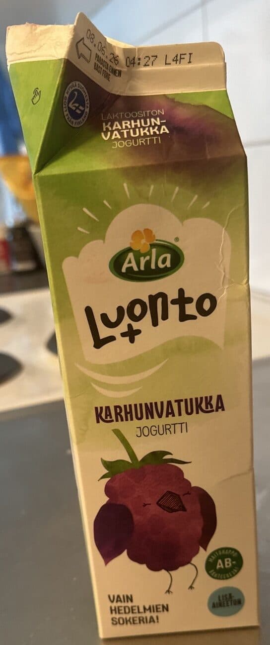 Arla Karhunvatukka Jogurtti Luonto+ packshot