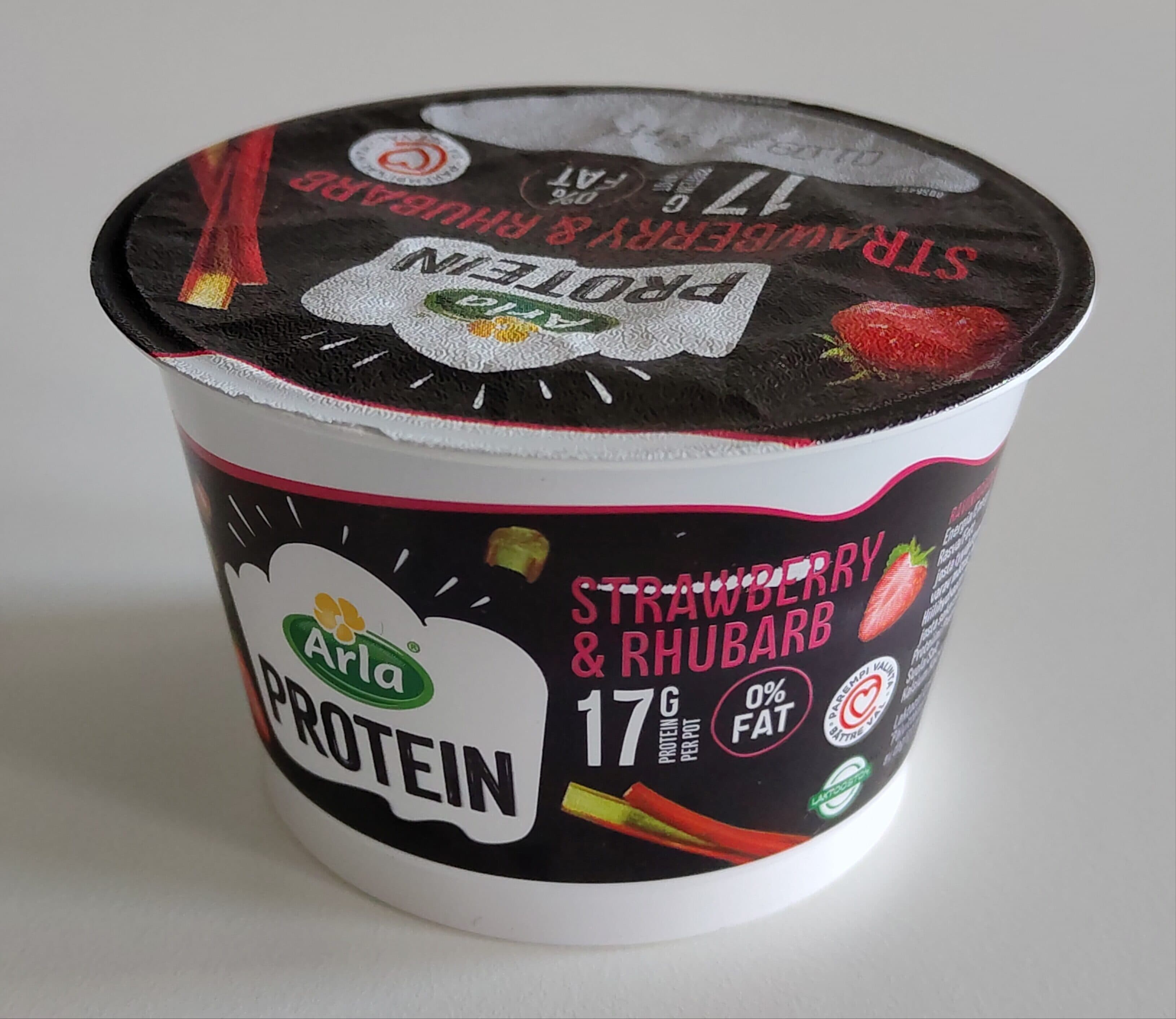Arla Proteiini Rahka, Mansikka & Rapaperi packshot