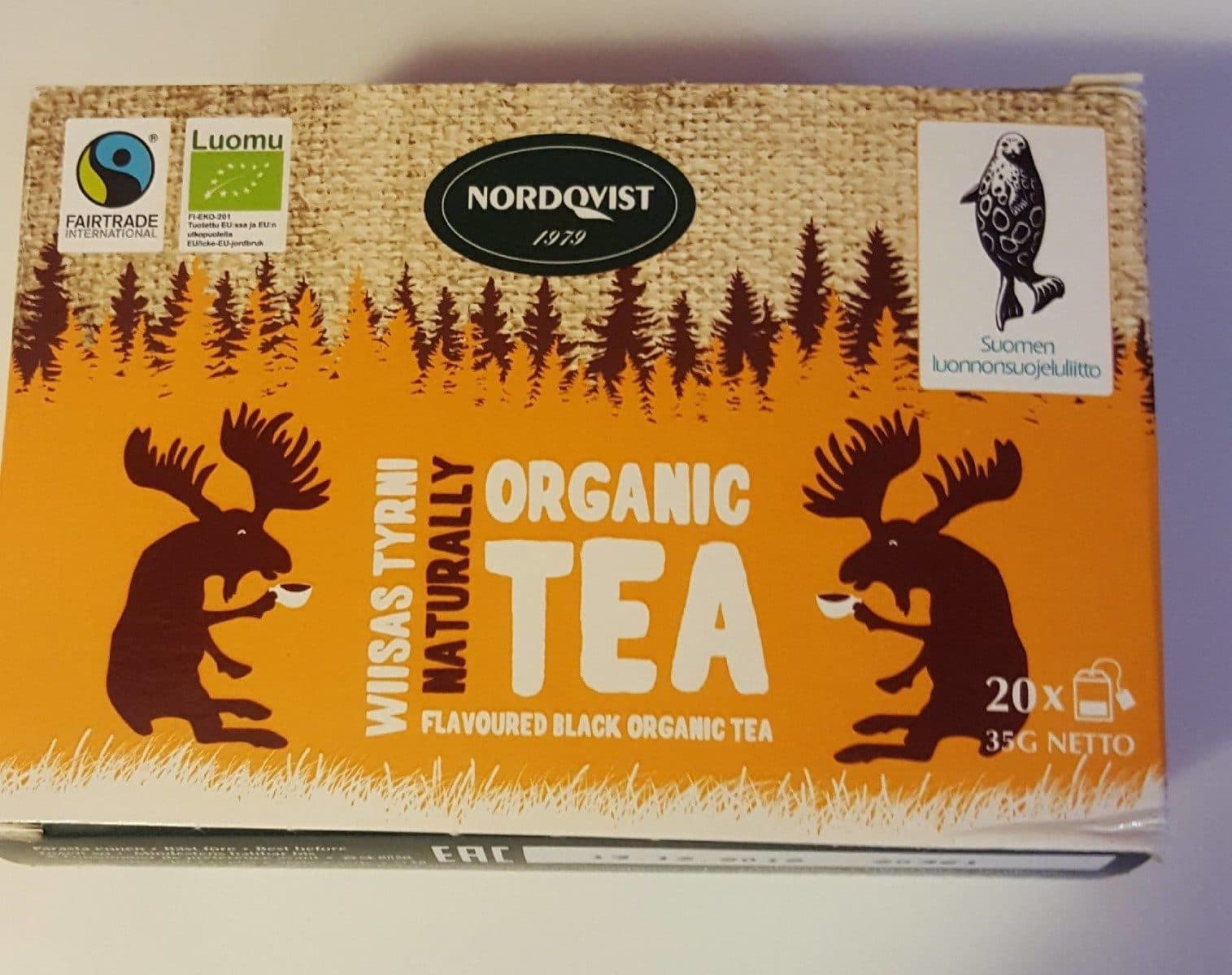 Nordqvist Thé noir biologique à l'argousier packshot