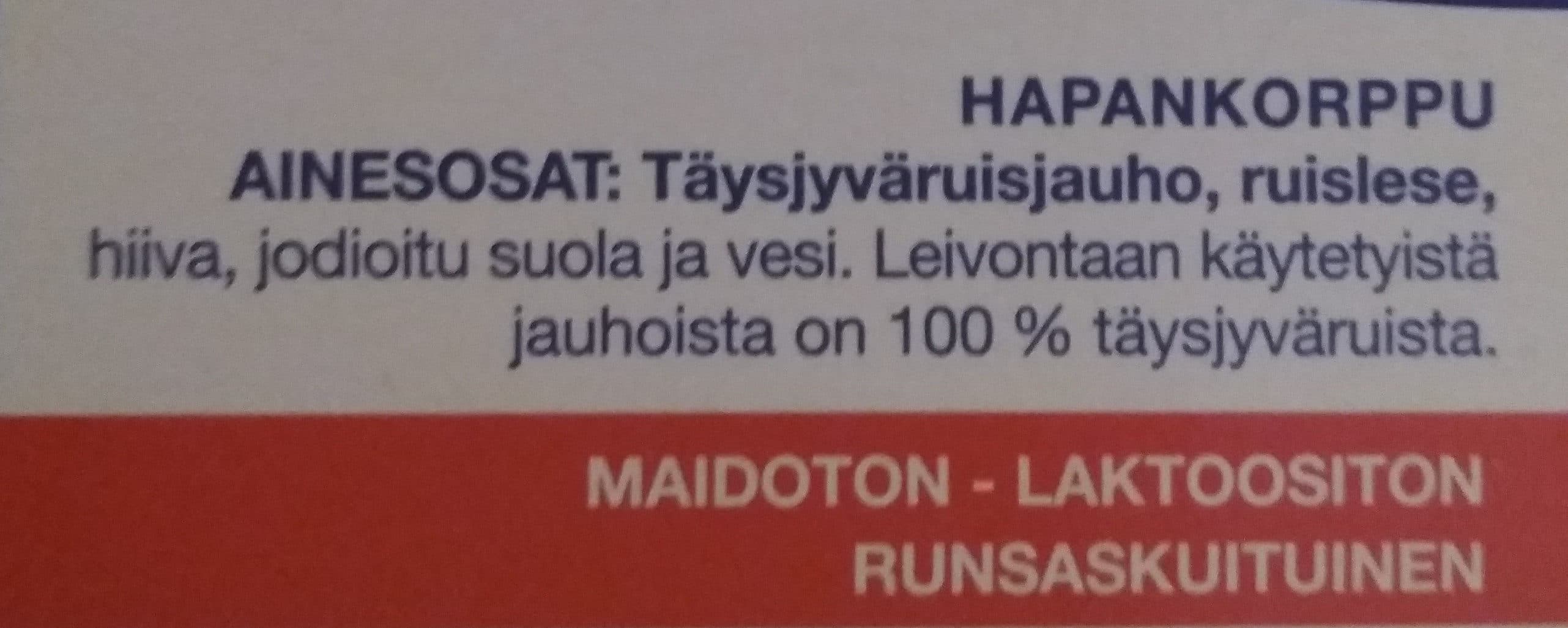 Oululainen Hapankorppuja packshot