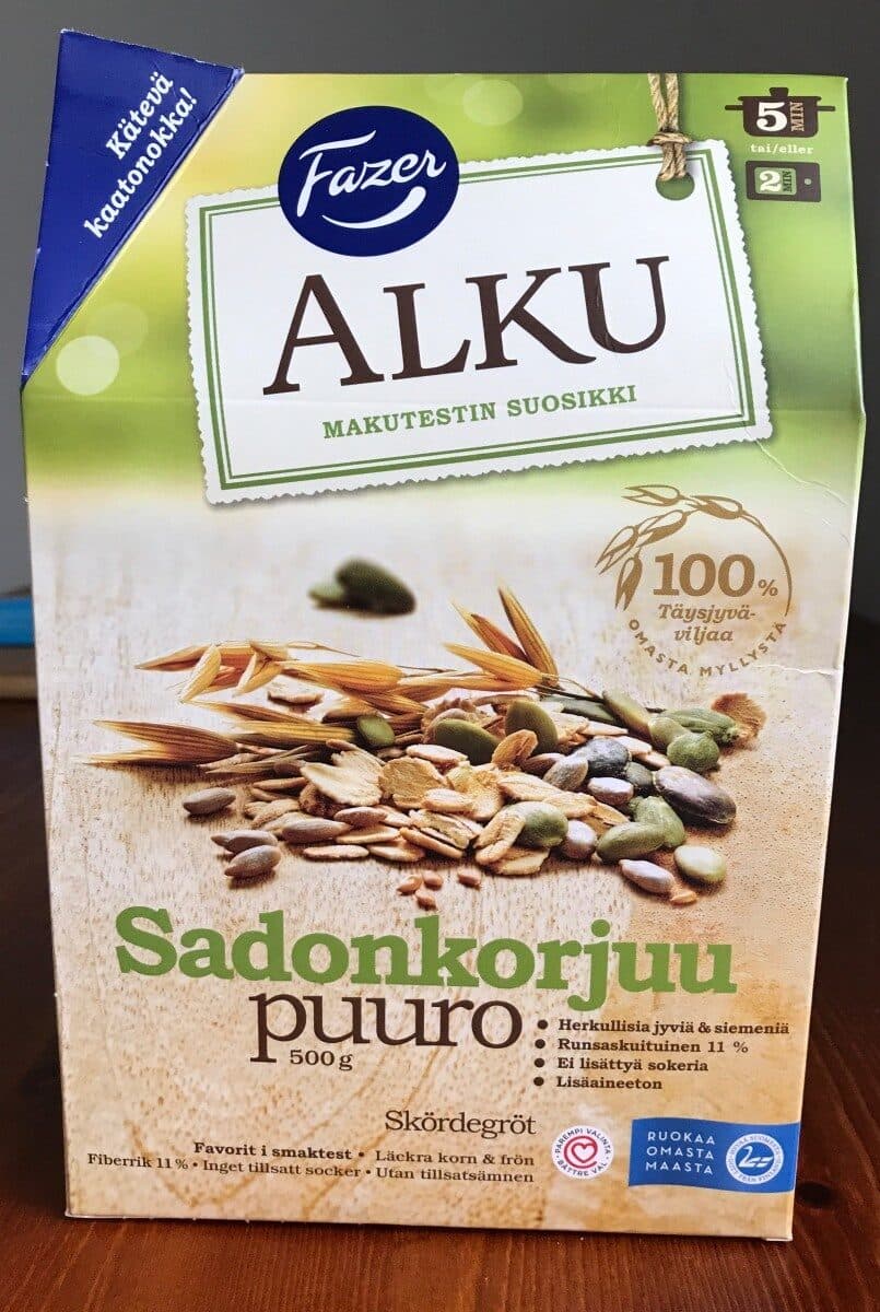 Fazer Alku Sadonkorjuu puuro packshot