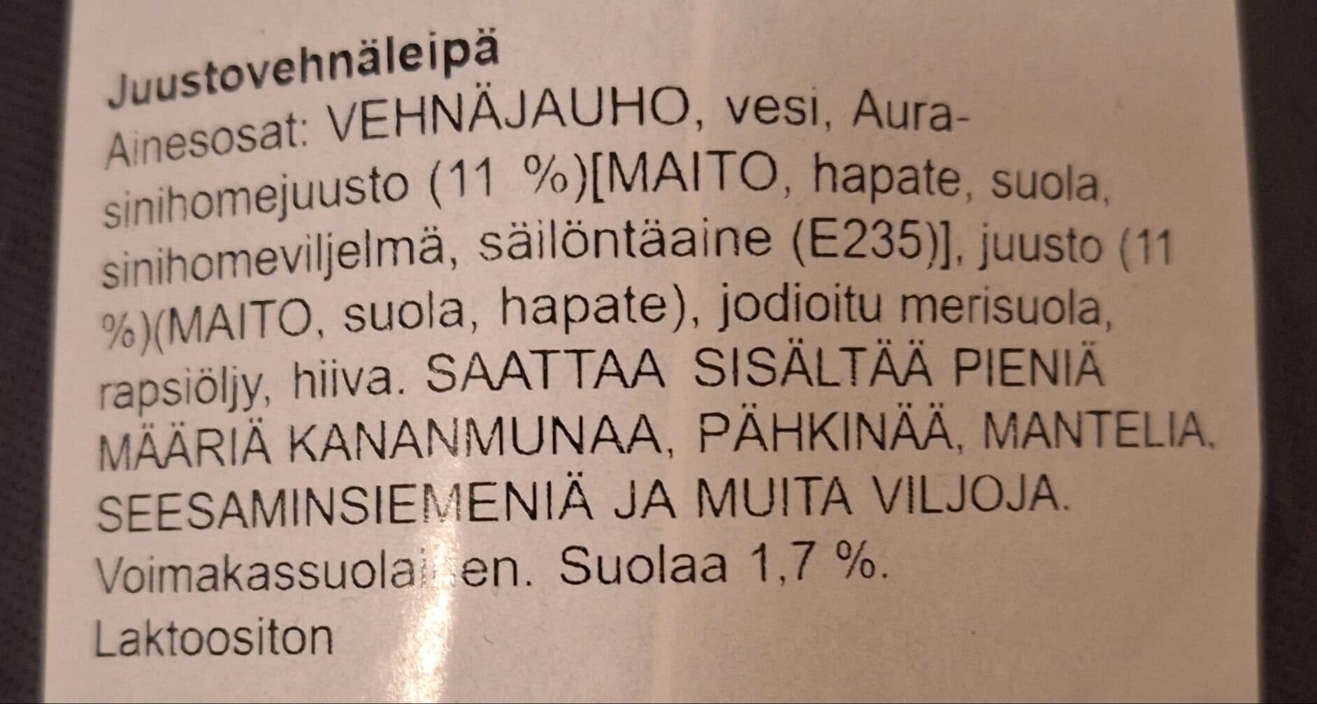Fazer Leipurit Leipurimestarin Aurajuustopatonki packshot