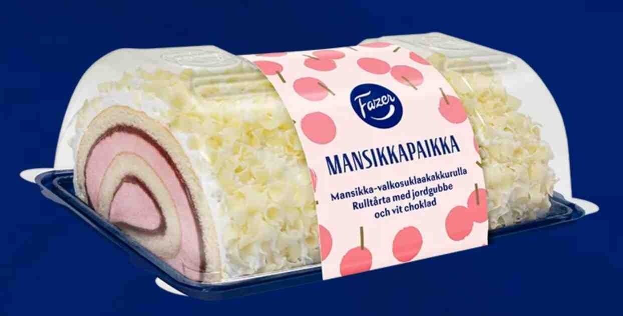 Fazer Mansikkapaikka Kääretorttu packshot