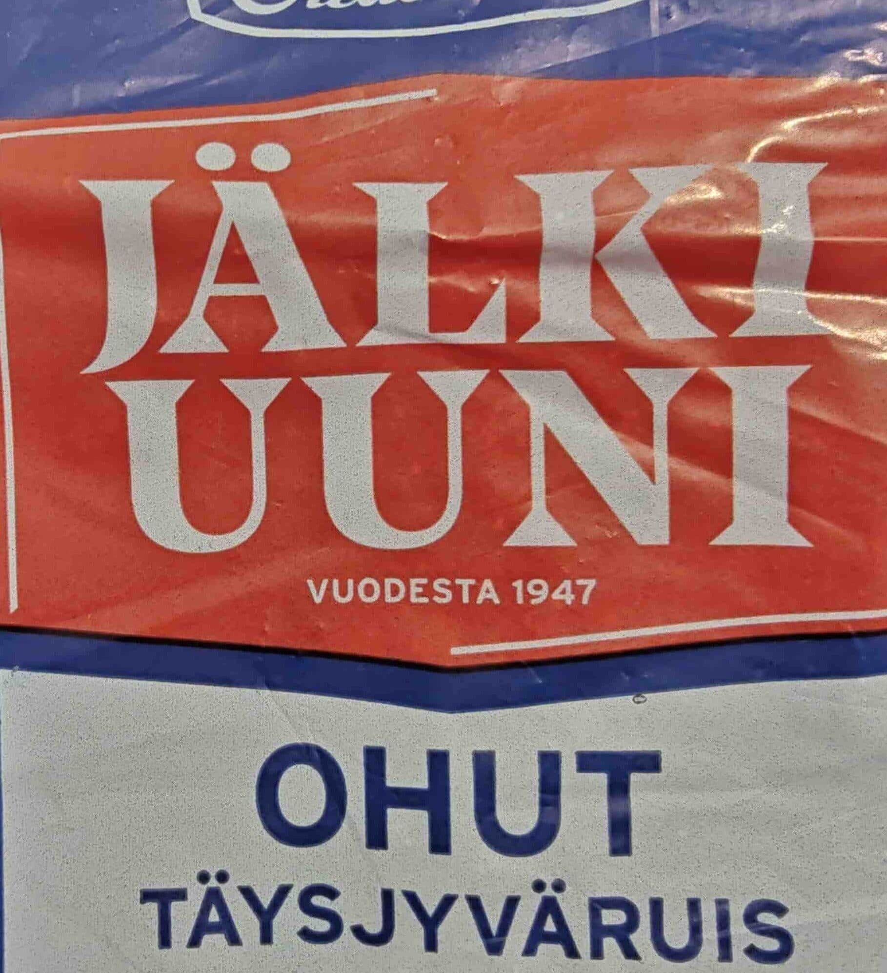 Oululainen Jälkiuuniruisleipä, ohut packshot