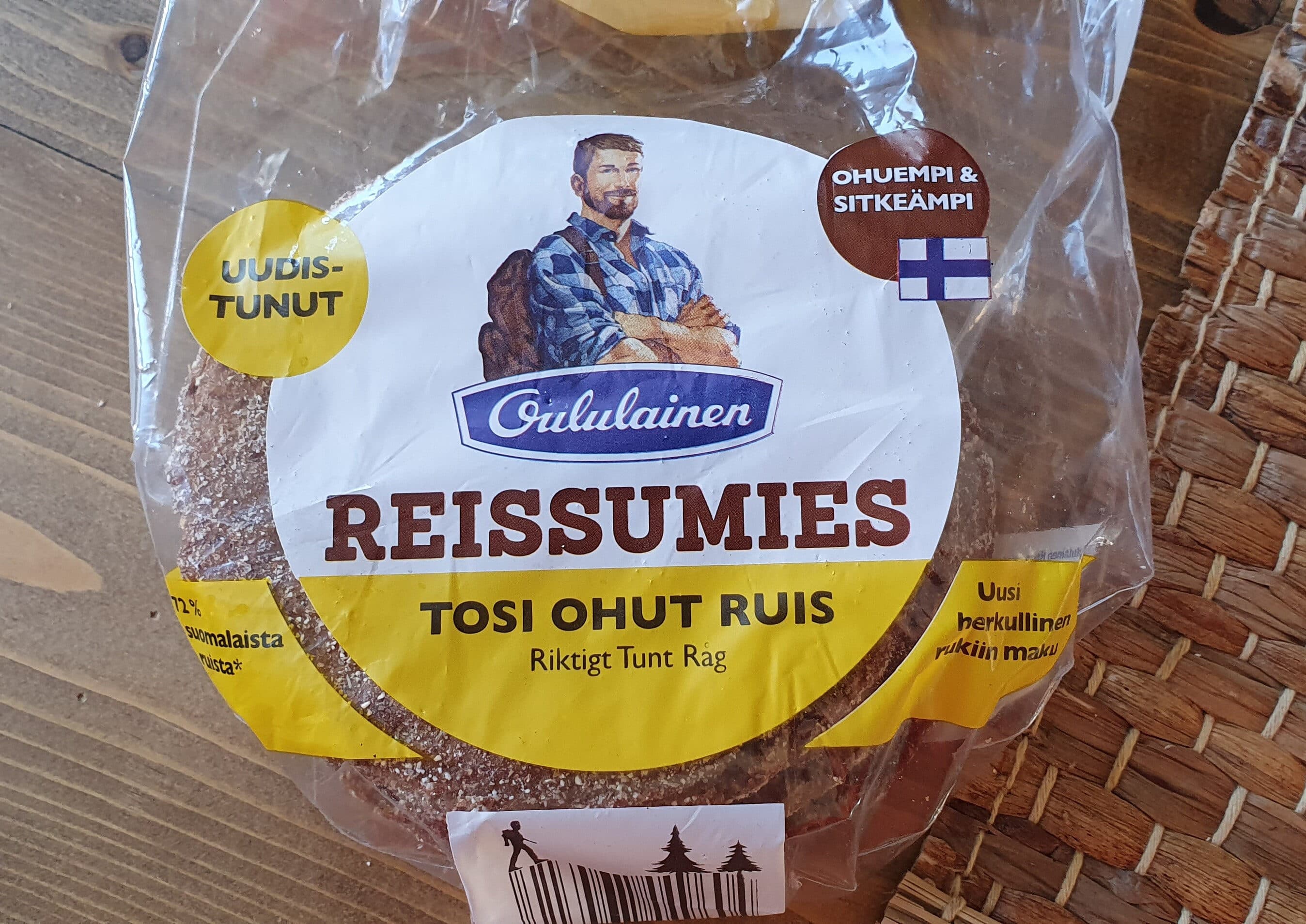 Oululainen Reissumies Tosi Ohut Ruis packshot