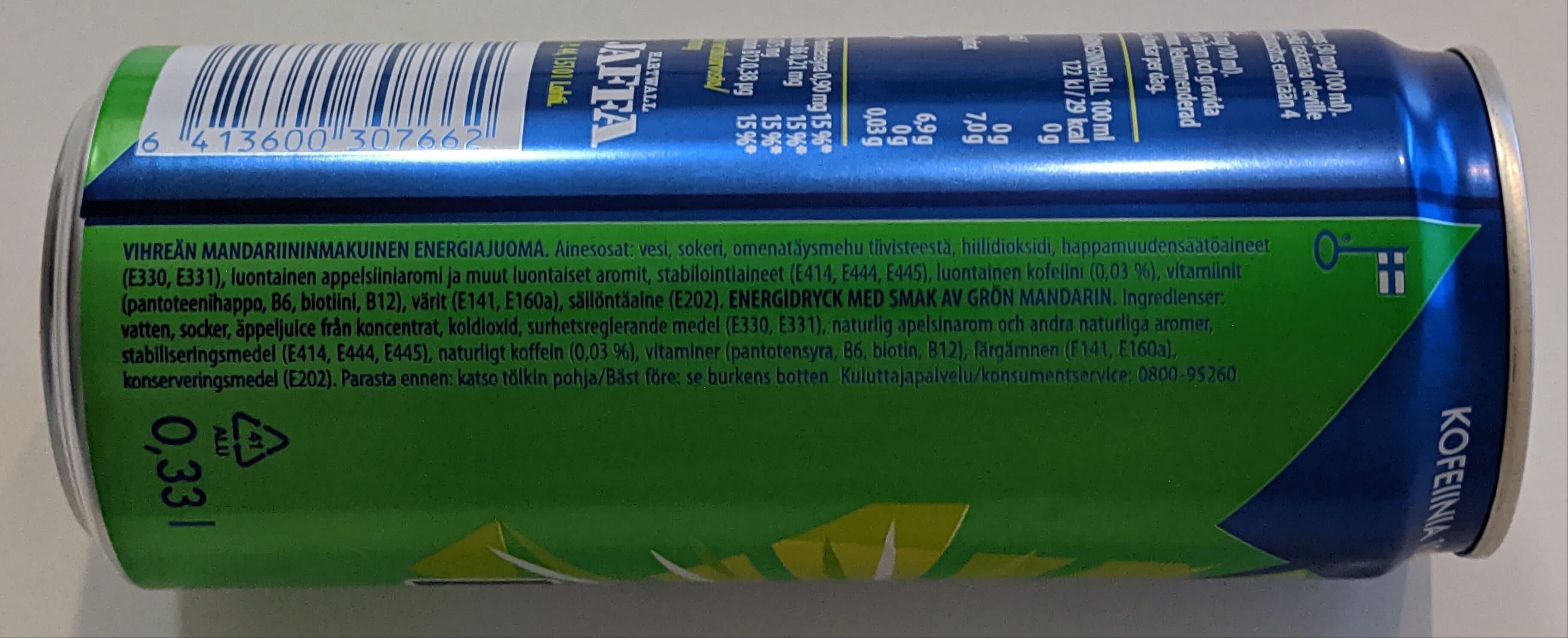 Hartwall Vihreä Mandariini packshot