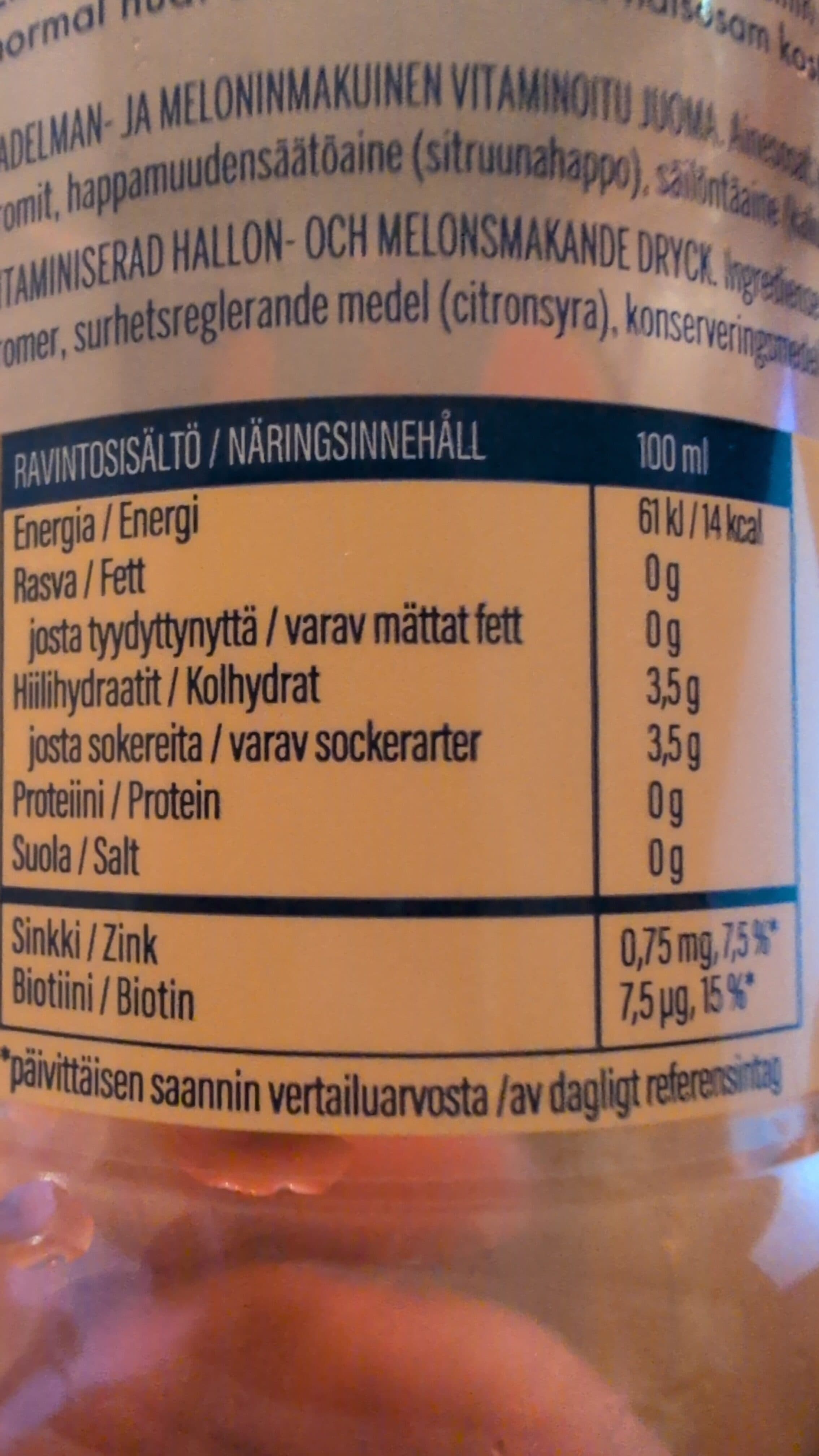 Hartwall Novelle Plus Vadelma & Meloni packshot