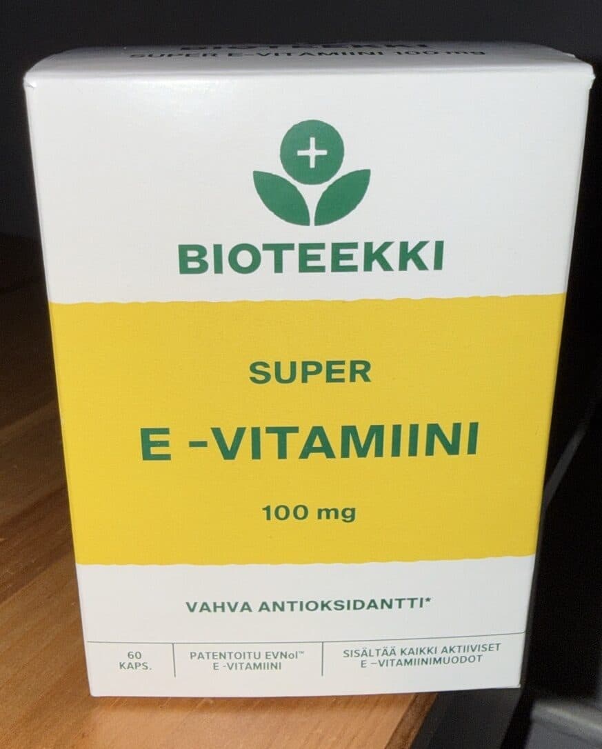Bioteekki Super E-vitamiini packshot