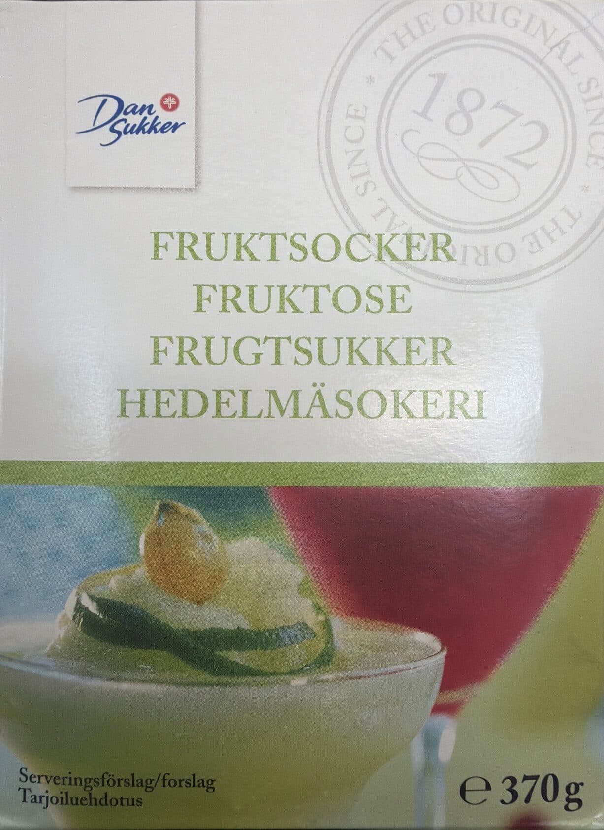 NORDIC SUGAR A/S Dansukker Fruktose 370g packshot
