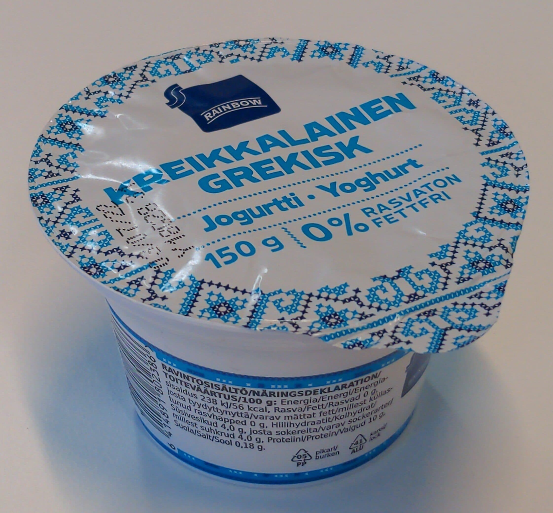 Rainbow Kreikkalainen jogurtti packshot