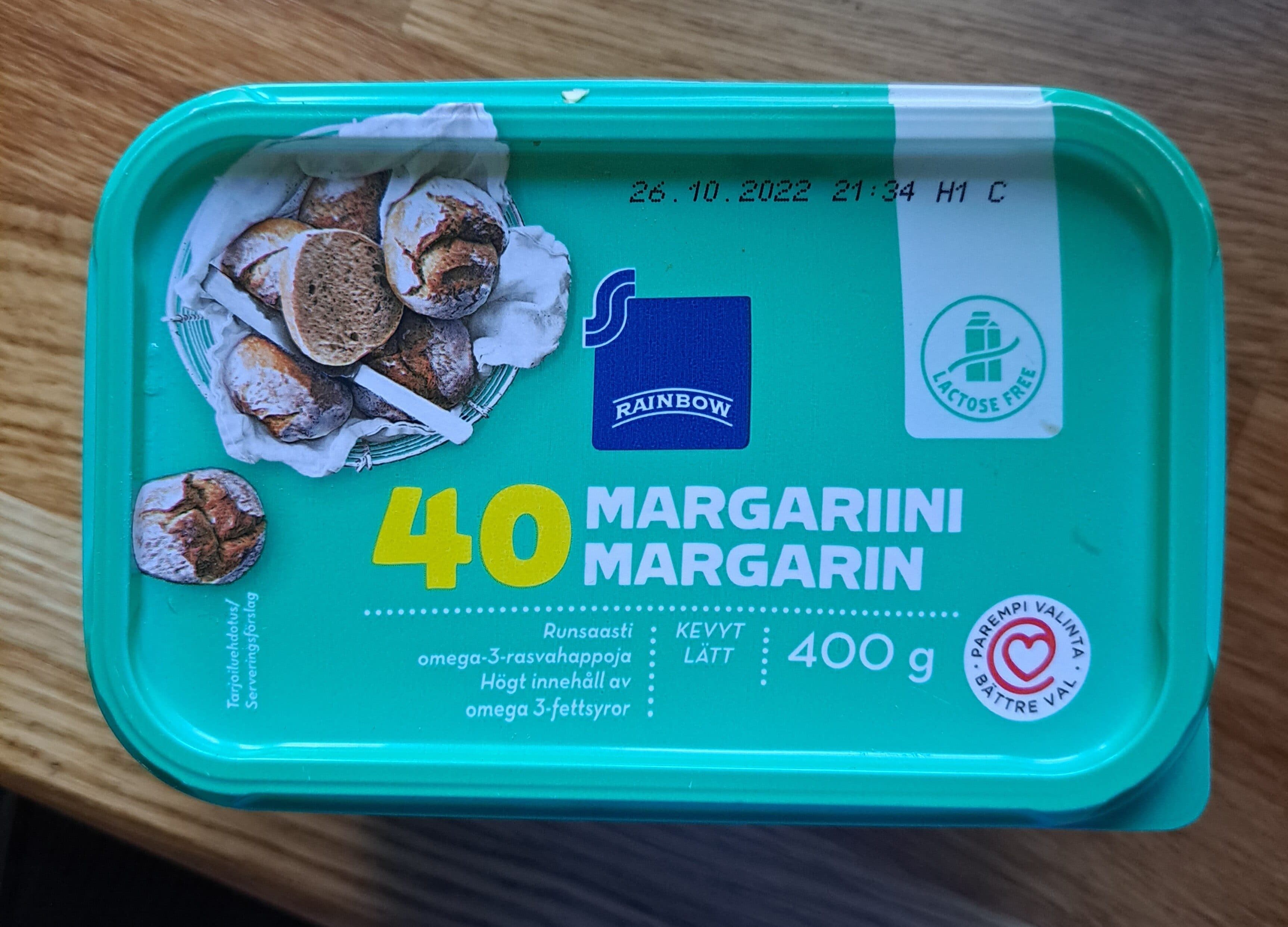 Rainbow Margariini 40 packshot