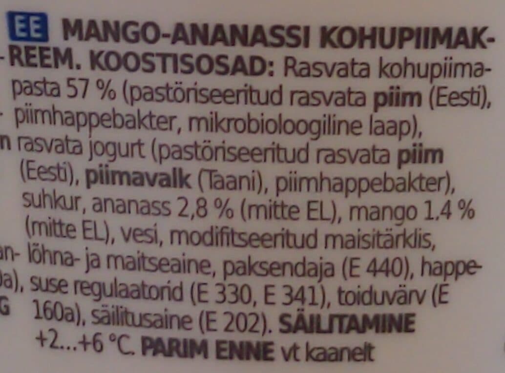 Rainbow Mango-ananasrahka packshot