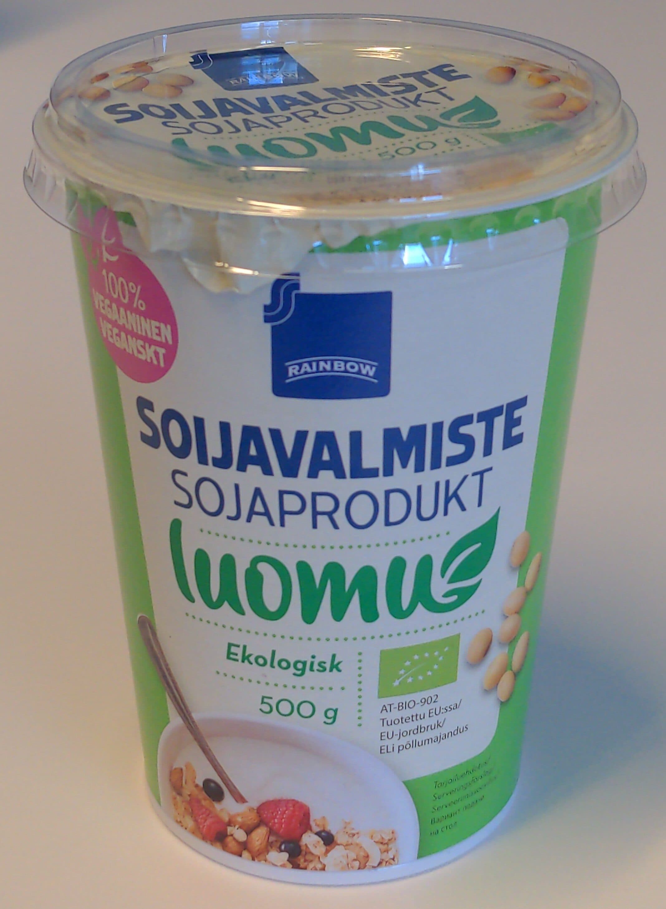 Rainbow Soijavalmiste luomu packshot
