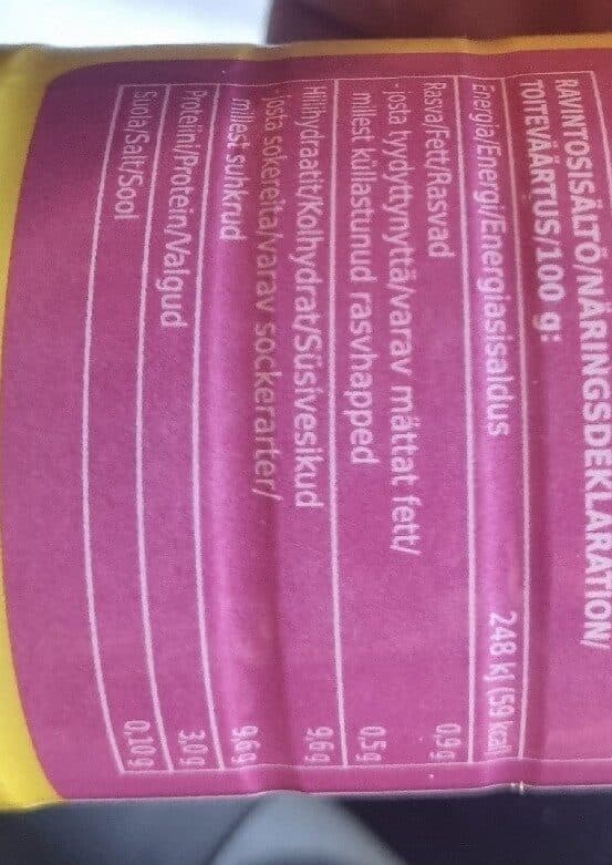 Rainbow Persikka-Passion Juotava Jogurtti packshot