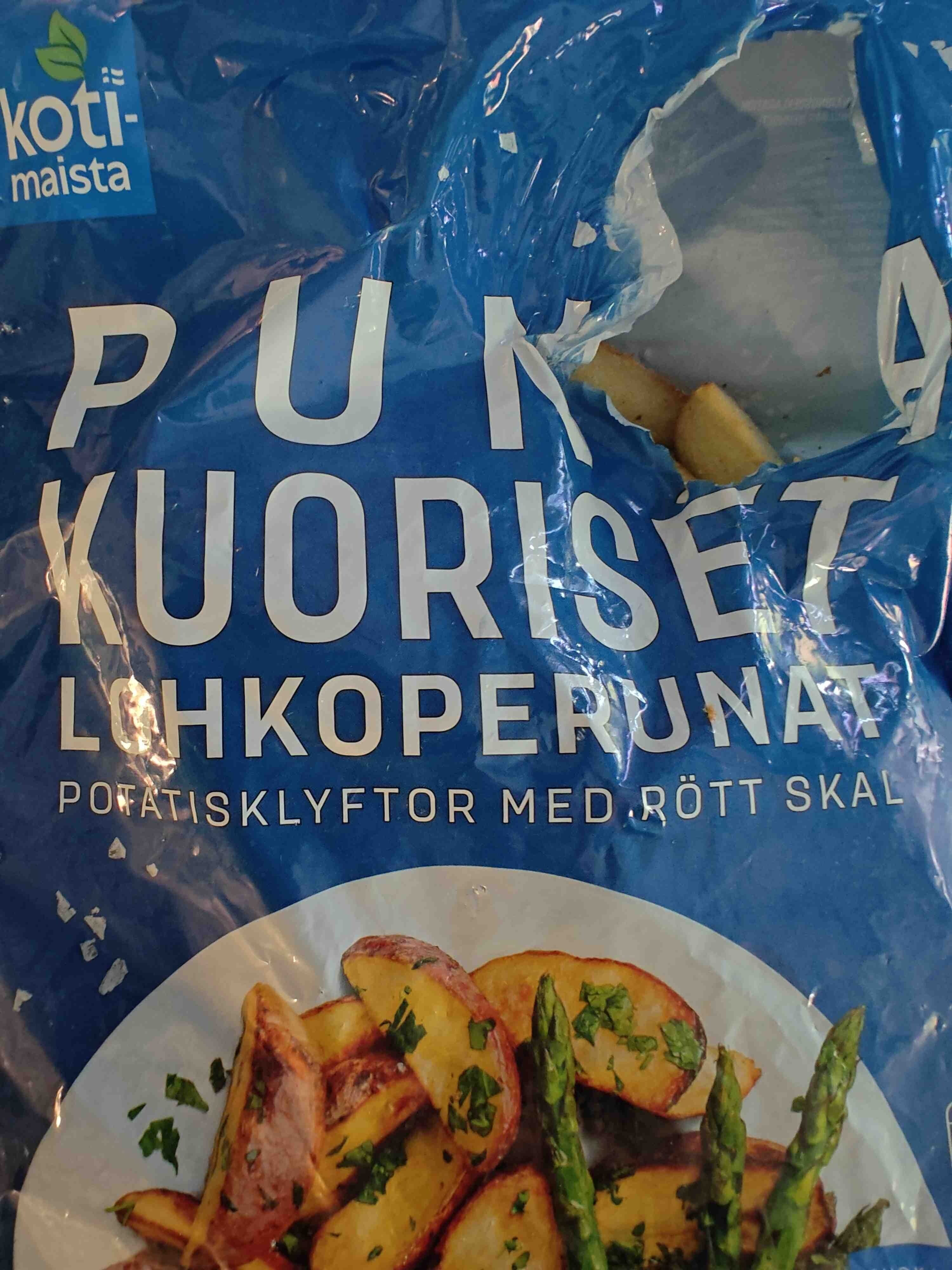 Kotimaista Punakuoriset lohkoperunat packshot