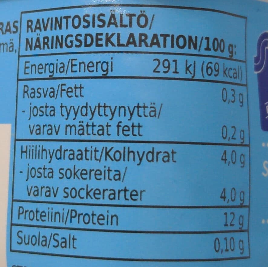 Rainbow Maustamaton rahka packshot