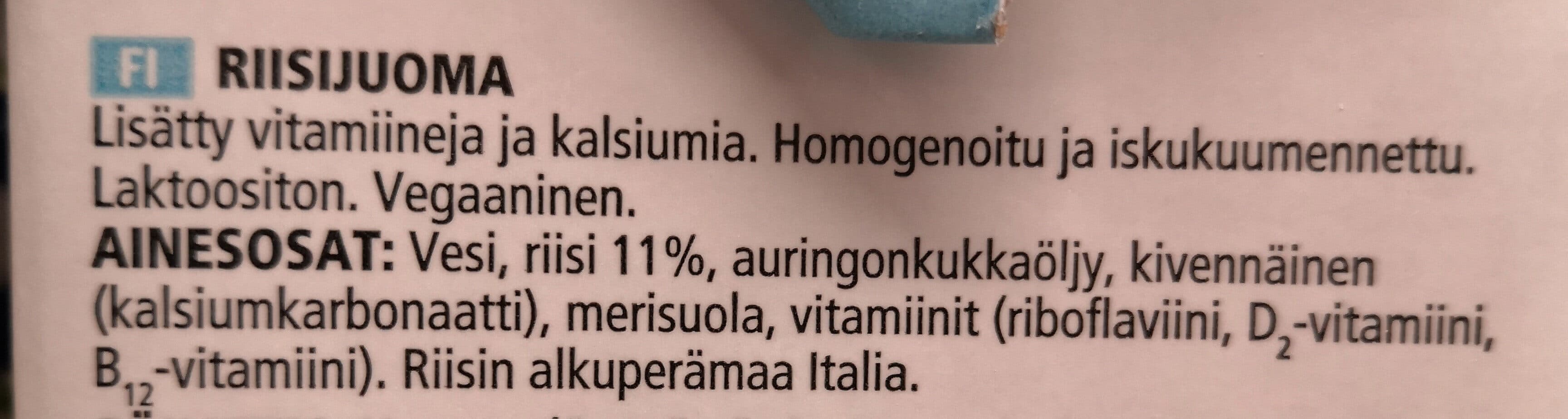 Rainbow Riisijuoma packshot