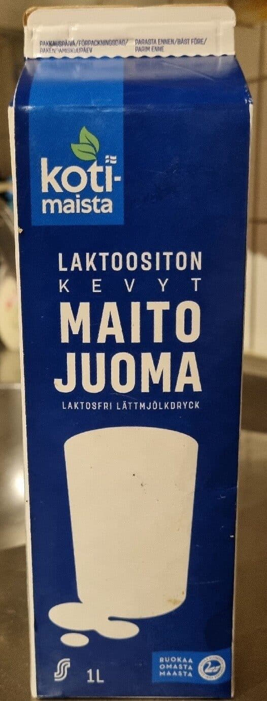 Kotimaista Laktoositon maitojuoma packshot