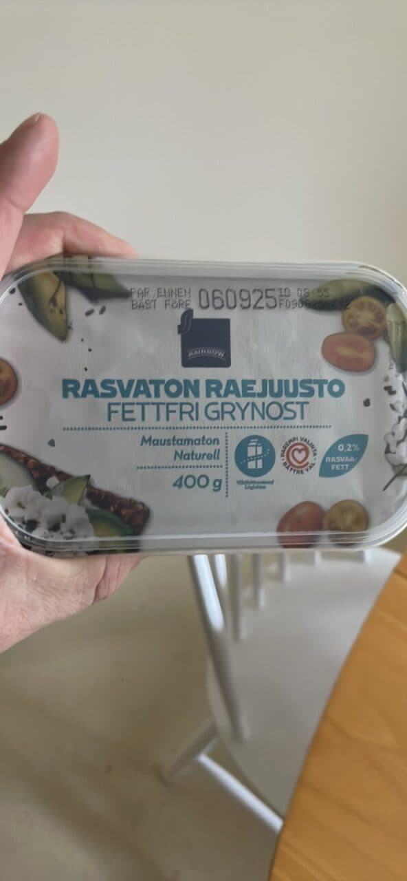 RAINBOW Rasvaton raejuusto packshot