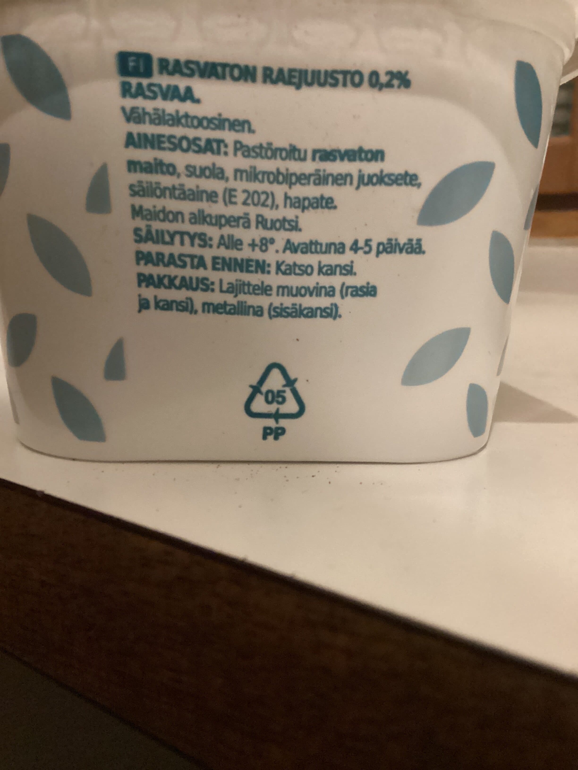 RAINBOW Rasvaton raejuusto packshot