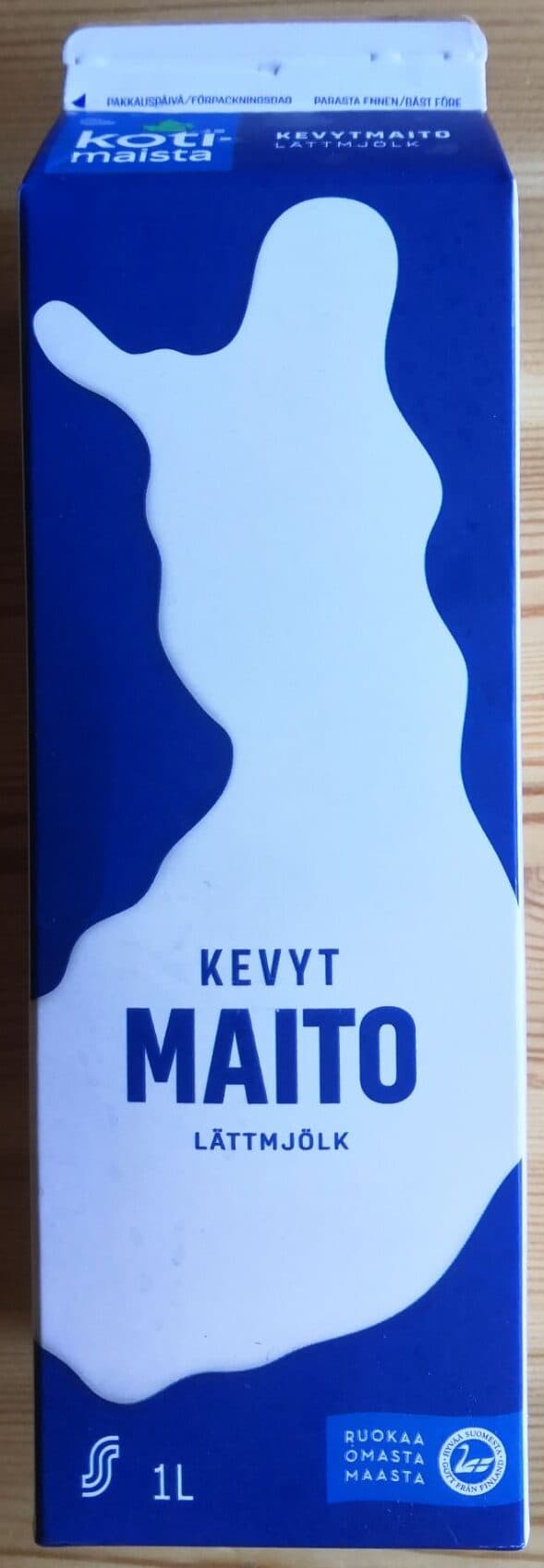 Kotimaista Kevytmaito packshot