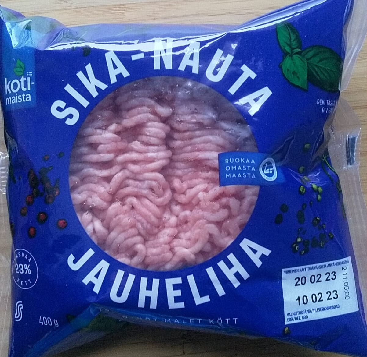 Kotimaista Sika-nautajauheliha packshot