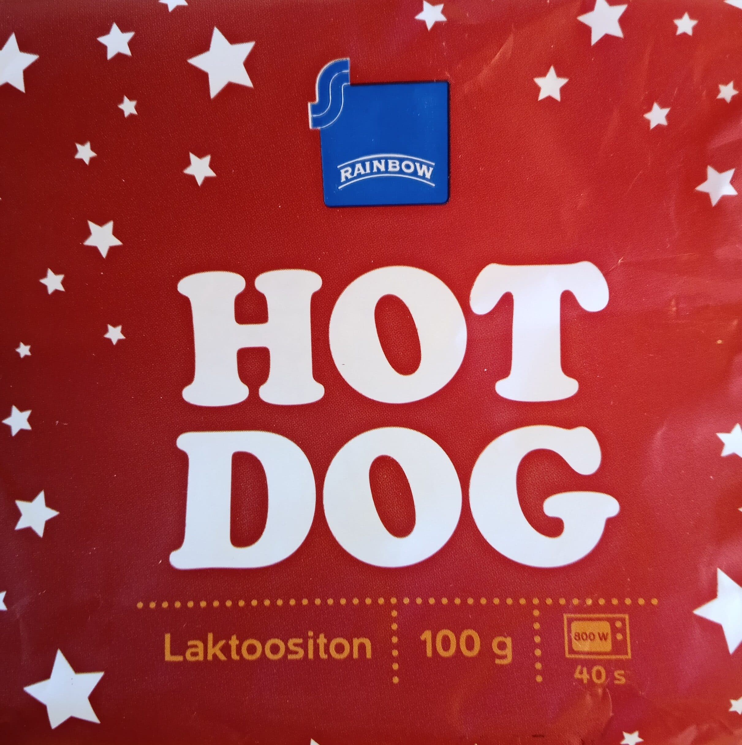 Rainbow Hot Dog packshot