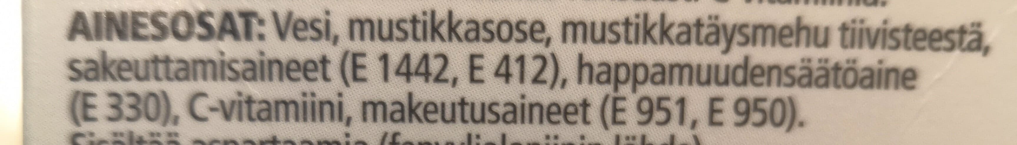 Kotimaista Sokeroimaton mustikkakeitto packshot