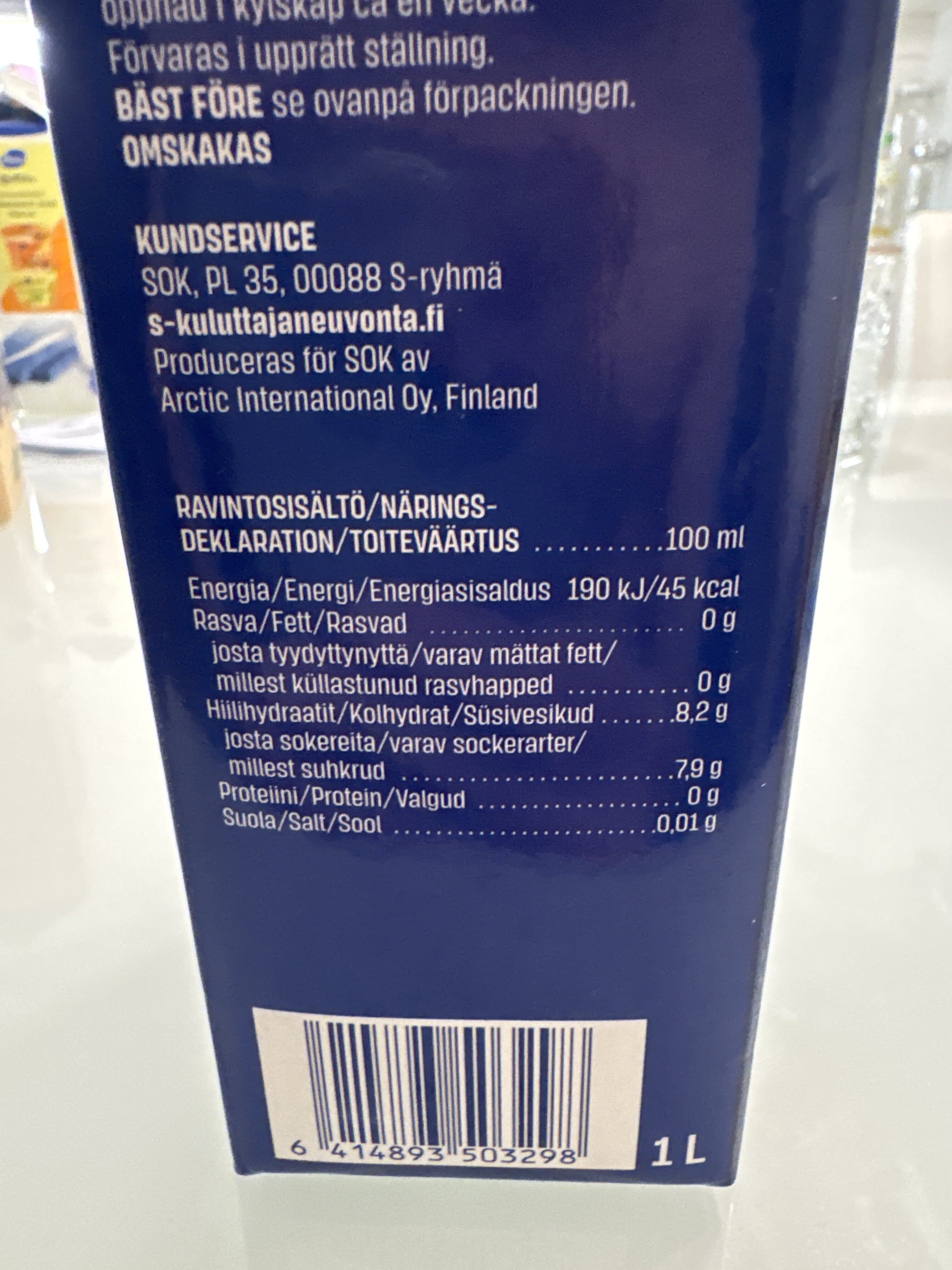 kotimaista Mustikkamehu packshot