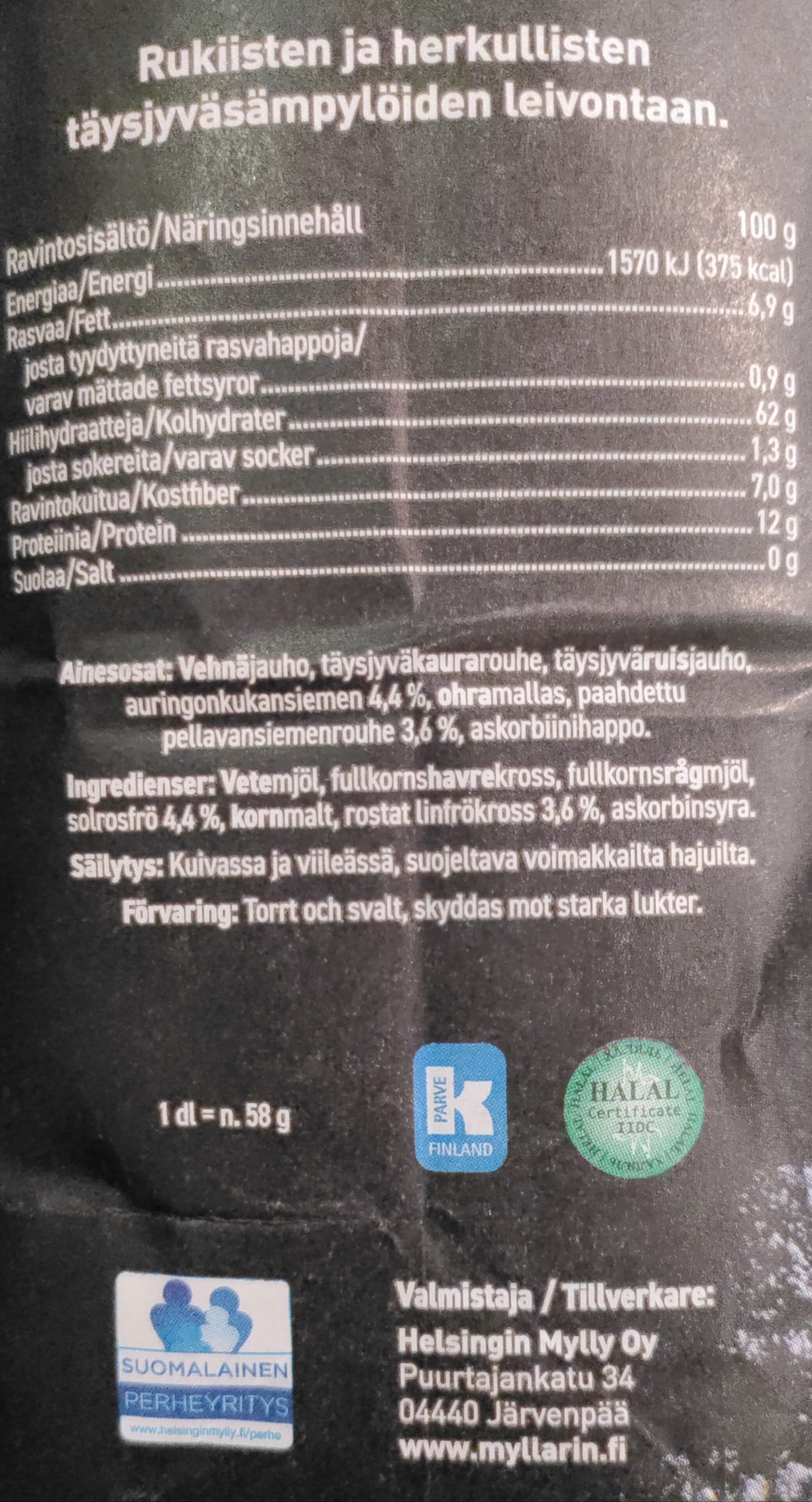 myllärin myllärin tumma sämpyläjauho packshot