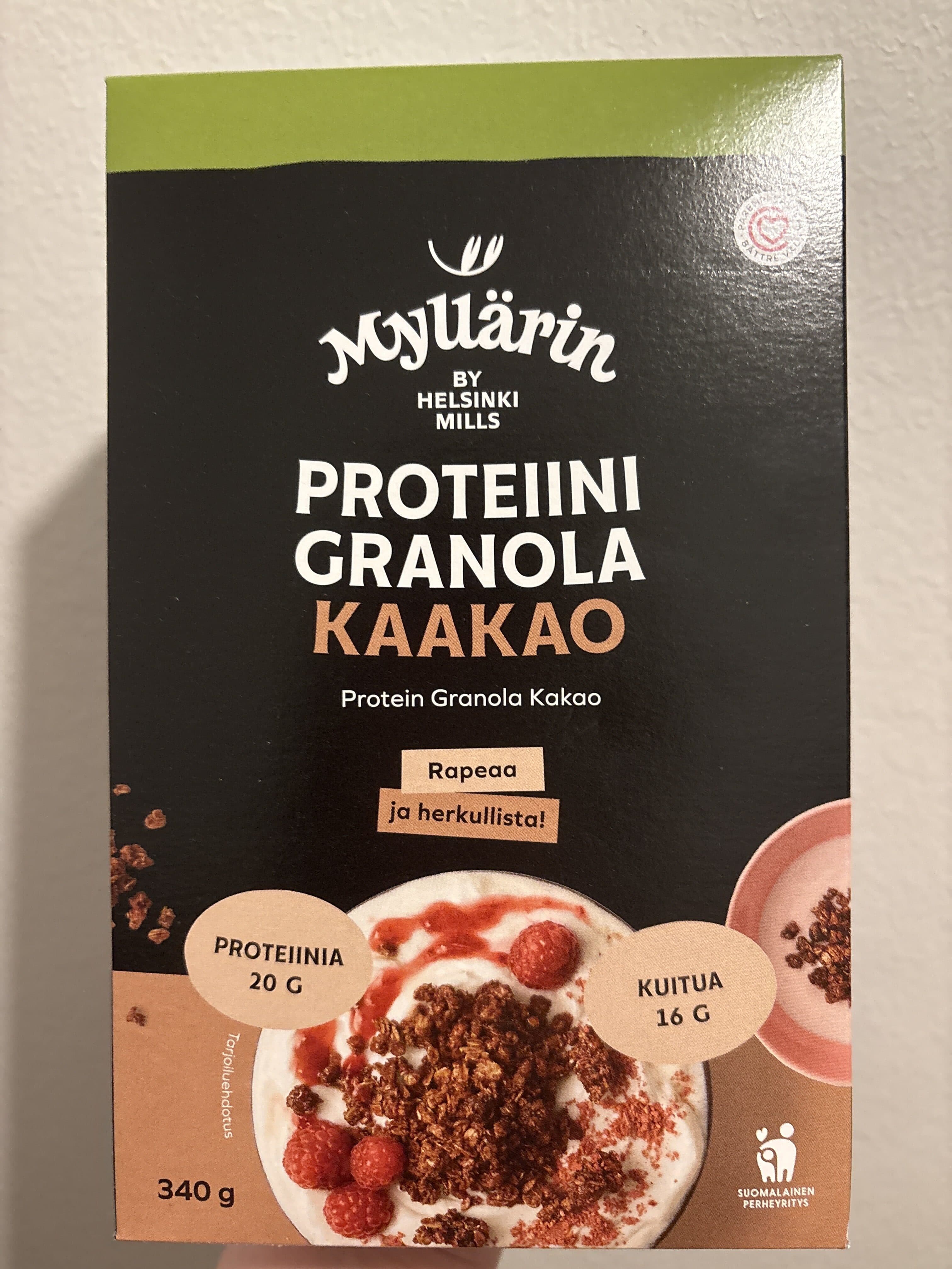 Myllärin Proteiini Granola Kaakao packshot