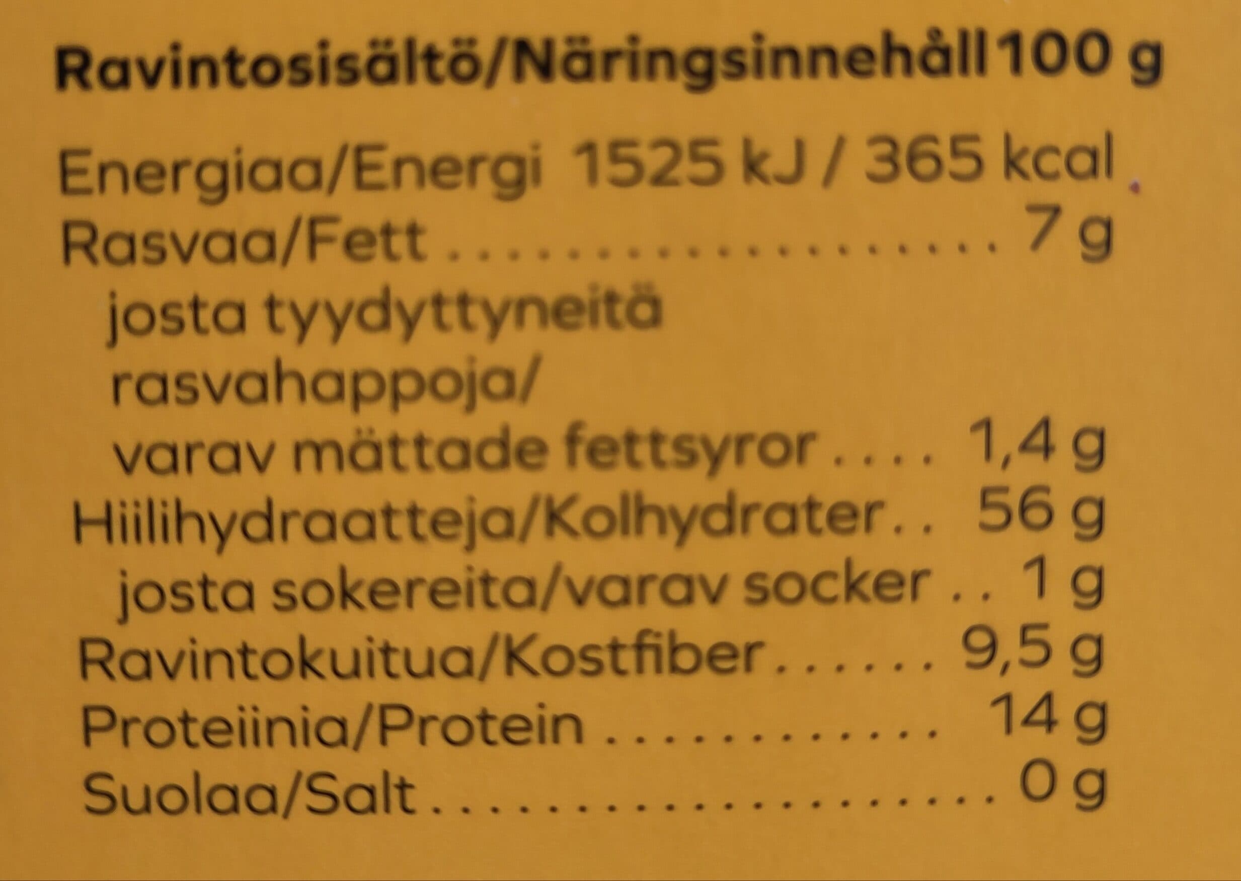 Myllärin Pitkäjyväinen kaura packshot