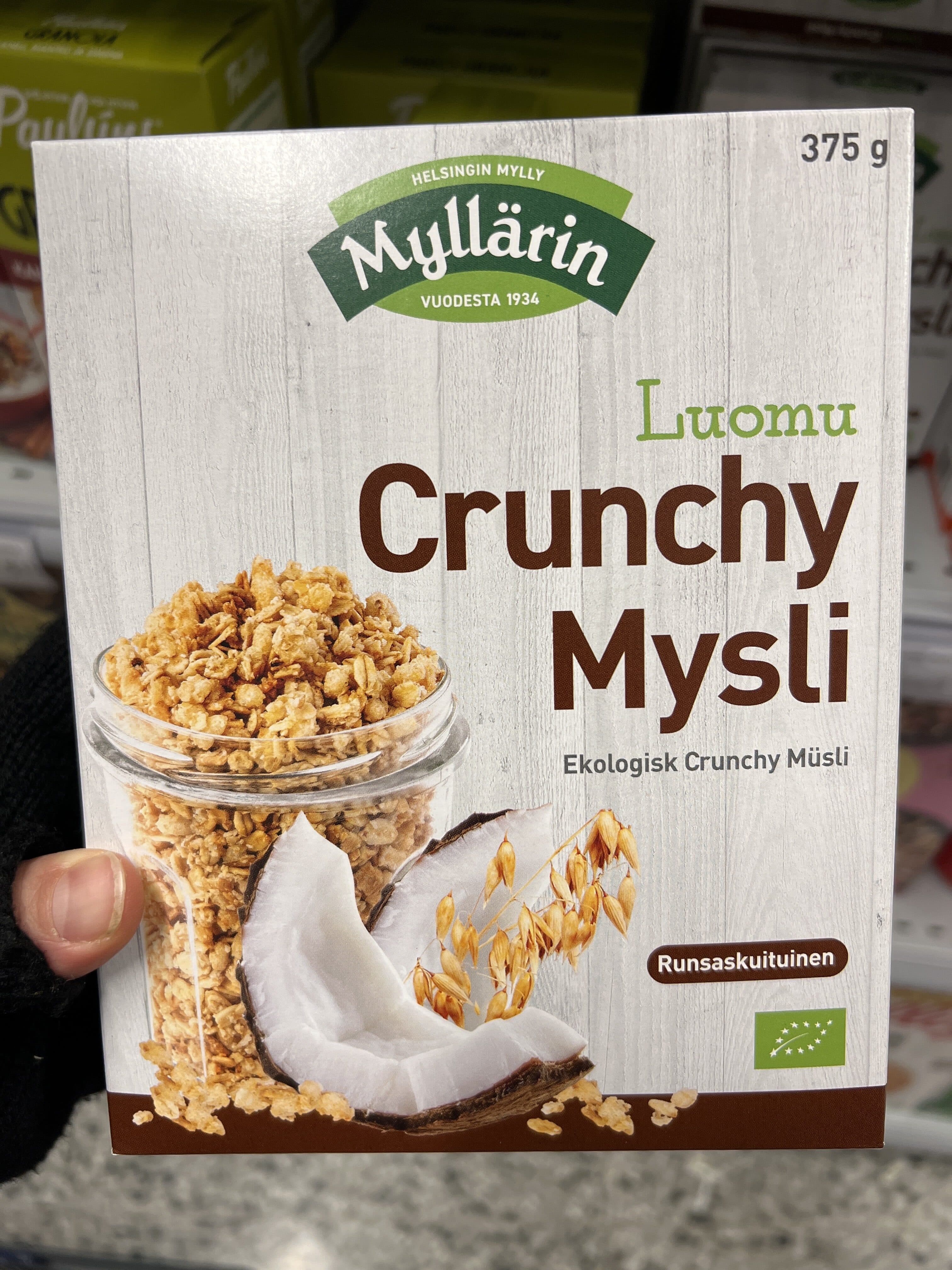 Myllärin Luomu Crunchy Mysli packshot