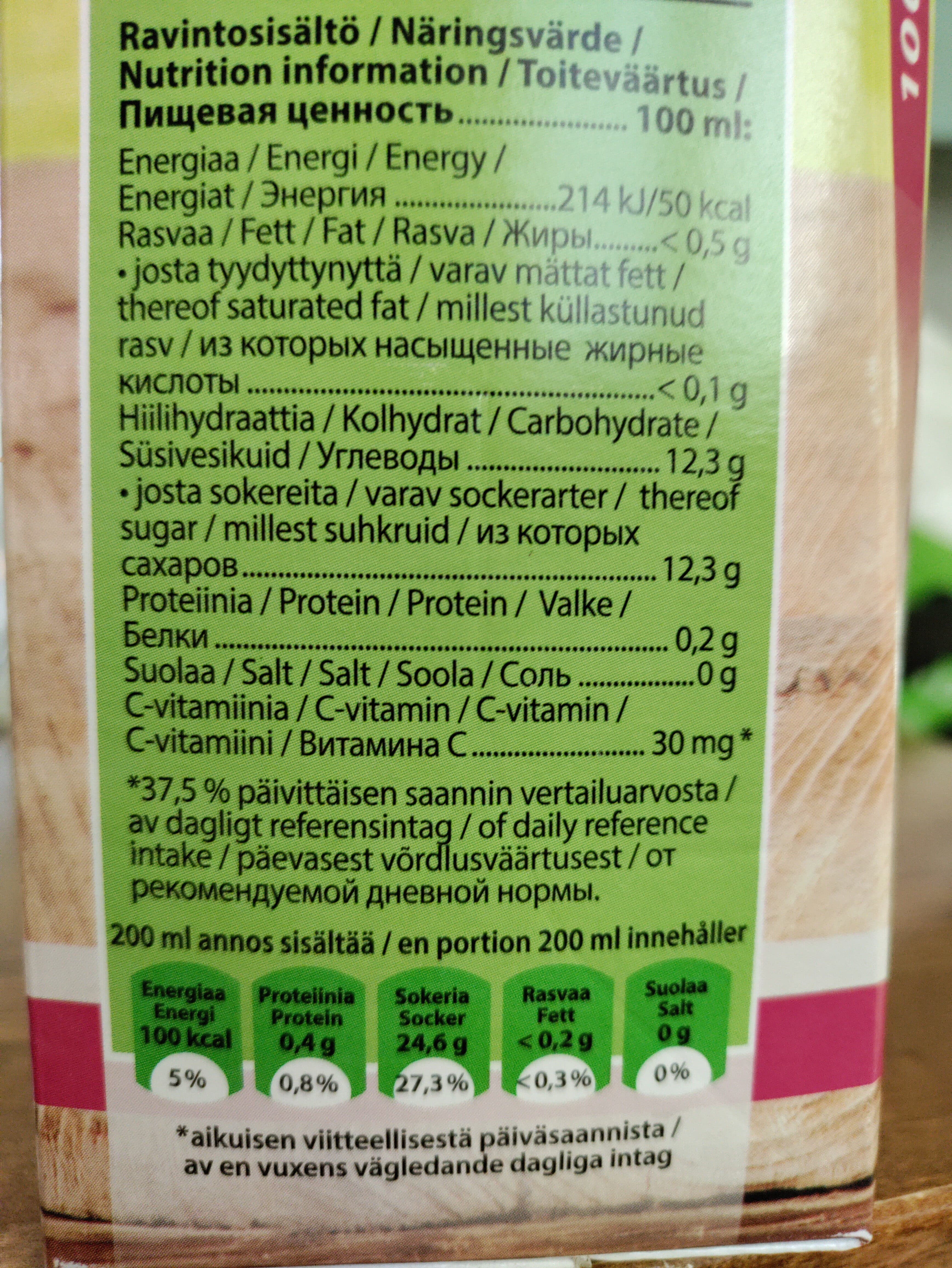 Marli rypäle-omena täysmehu packshot