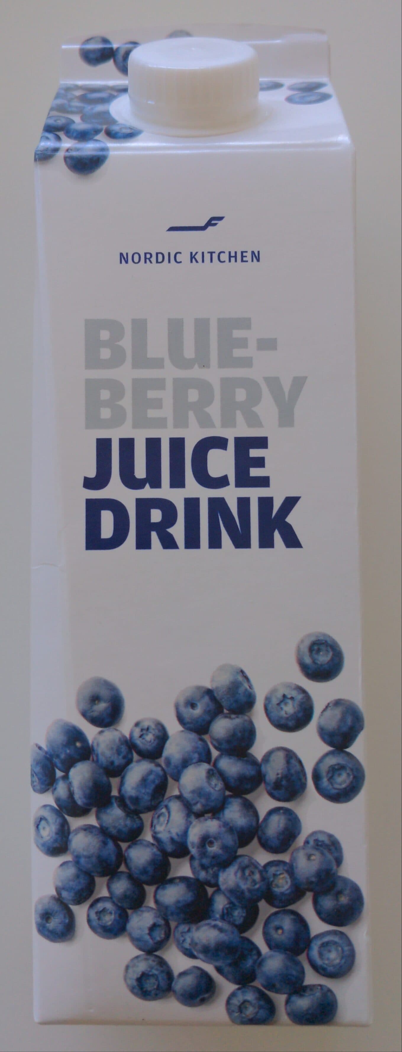 Nordic Kitchen Blueberry juice drink packshot