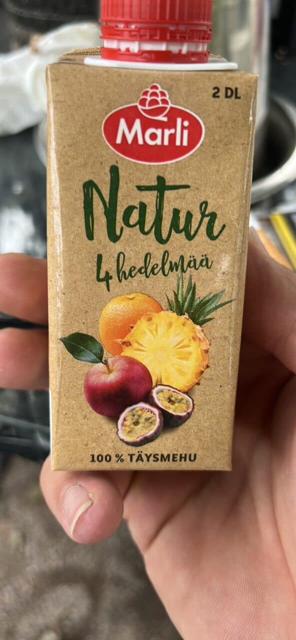 Marli Natur 4 hedelmää 100% täysmehu packshot