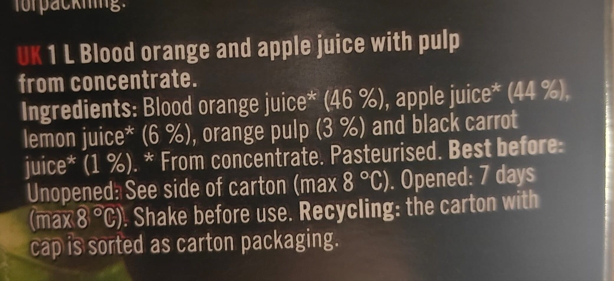 Godmorgon Blood Orange & Apple packshot