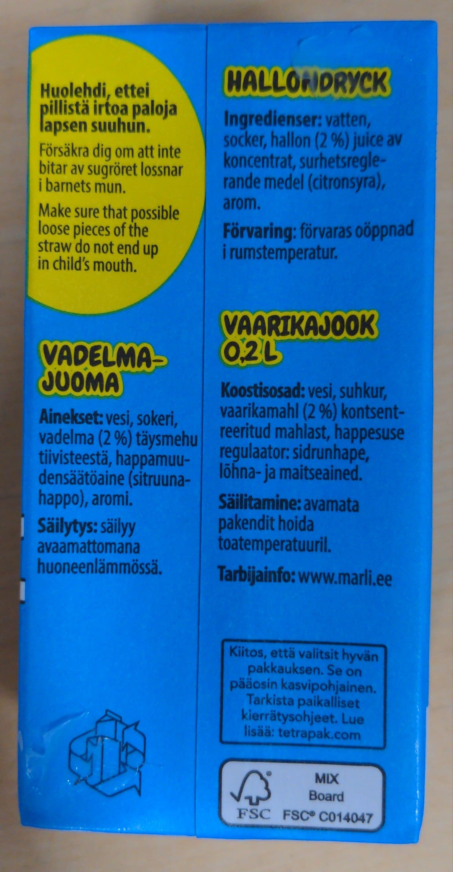 Mehukatti Trip Vadelma packshot