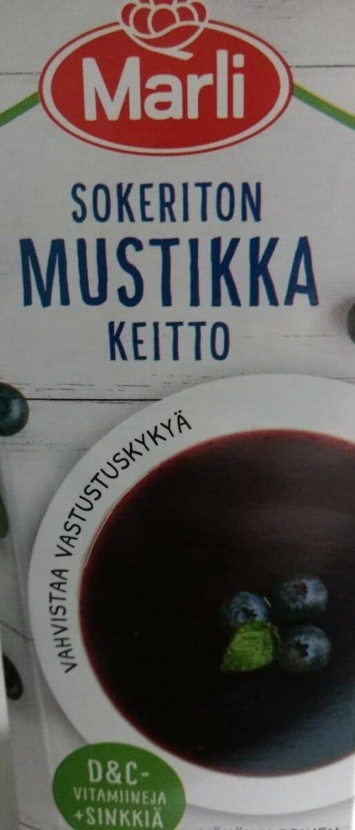 Marli Sokeriton Mustikkakeitto packshot