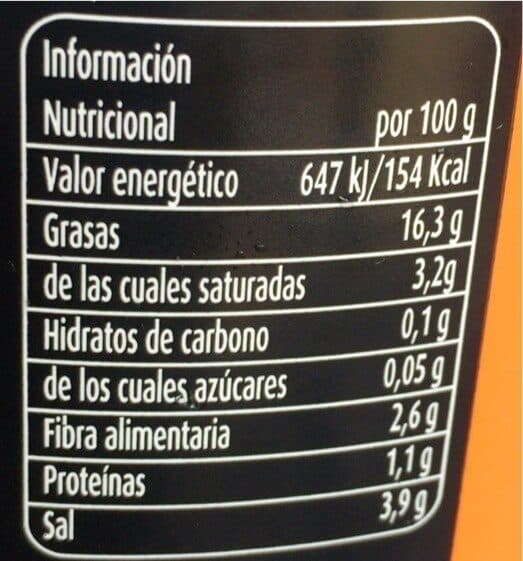 Open Food Facts Aceituna mojo picón packshot